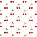 Cherry seamless pattern.