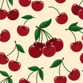 Cherry seamless pattern