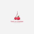 Cherry simple flat Logo