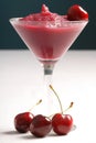Cherry slush Royalty Free Stock Photo