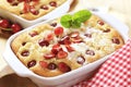 Cherry sponge cake Royalty Free Stock Photo