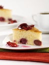 Cherry sponge cake