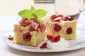 Cherry sponge cake