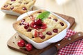 Cherry sponge cake Royalty Free Stock Photo