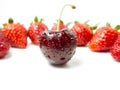 Cherry and Strawberries Royalty Free Stock Photo