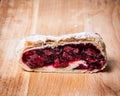 Cherry strudel Royalty Free Stock Photo