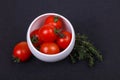 Cherry tomato in the bowl Royalty Free Stock Photo