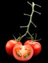 Cherry tomato bunch vegetable Royalty Free Stock Photo