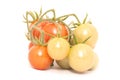 Cherry tomato over the white background Royalty Free Stock Photo