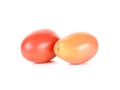 Cherry tomato on the white Royalty Free Stock Photo