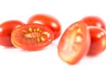 Cherry tomato on white Royalty Free Stock Photo
