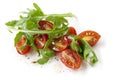 Cherry Tomatoes and Arugula Isolated Royalty Free Stock Photo