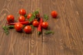 Cherry tomatoes , chilli and dill