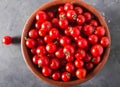 Cherry tomatoes in a clay bowl. Colorful tomatoes Tomatoes background.