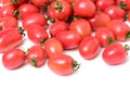Cherry tomatoes close-up. Studio photography on a white background. Six varieties of tomatoes cherry Royalty Free Stock Photo