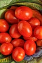 Cherry tomatoes in a decorative bowl