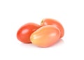 Cherry tomatoes isolated on the white background Royalty Free Stock Photo