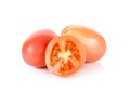 Cherry tomatoes isolated on the white background Royalty Free Stock Photo