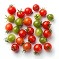 Cherry tomatoes isolated on white background Royalty Free Stock Photo