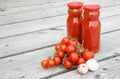 Cherry tomatoes and Italian salsa