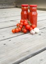 Cherry tomatoes and Italian salsa