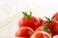 Cherry tomatoes on market package Royalty Free Stock Photo
