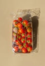 The cherry tomatoes in the package Royalty Free Stock Photo