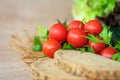 Cherry tomatoes,parsley and cucumber