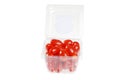 Cherry tomatoes in a plastic container Royalty Free Stock Photo