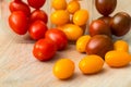 Small tomatoes in a plastic container