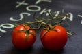 Cherry tomatoes and rosemary