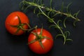 Cherry tomatoes and rosemary