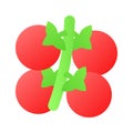 Cherry tomatoes vector design in modern design style, ready to use vector