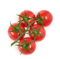 Cherry Tomatos isolated on white background top view Royalty Free Stock Photo