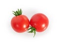 Cherry Tomatos isolated on white background top view Royalty Free Stock Photo