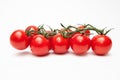 Cherry tomatos isolated on white Royalty Free Stock Photo