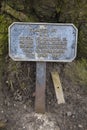 Cherry Tree Plaque in Canongate Kirkyard