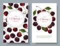 Cherry vertical banners