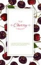 Cherry vertical banners Royalty Free Stock Photo