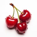 Cherry On White Background: A Stunning Visual Representation Of Environmental Awareness