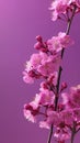Cherry blossom flower isolated story wallpaper background Royalty Free Stock Photo