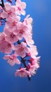 Cherry blossom flower isolated story wallpaper background Royalty Free Stock Photo