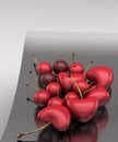 Cherrys Heart Royalty Free Stock Photo