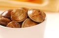 Cherrystone clams in a bowl Royalty Free Stock Photo