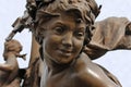 Cherub on the Pont Alexandre III Bridge Paris Royalty Free Stock Photo