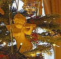 Cherub with Violin Christmas Tree Ornament Royalty Free Stock Photo