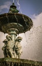 Cherubs on a fountain Royalty Free Stock Photo