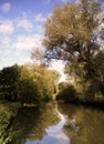 Cherwell River Oxford England Royalty Free Stock Photo