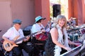 Cheryl Thurston, Danny Shannon and Madelyn Roberts of 52nd Street Jazz Band Royalty Free Stock Photo