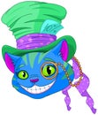 Cheshire Cat in Top Hat Royalty Free Stock Photo